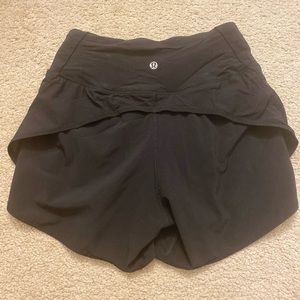 Lululemon black high waisted shorts